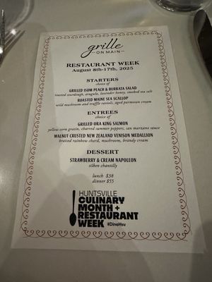 Menu photo 1 Grille on Main Huntsville, AL Menu photo 1 Grille on Main Huntsville, AL