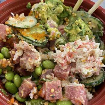 Poke One - Medium Poke Bowl with fresh Tuna - Seafood Near Me - San Bruno, California Poke One - Medium Poke Bowl with fresh Tuna - Seafood Near Me - San Bruno, California