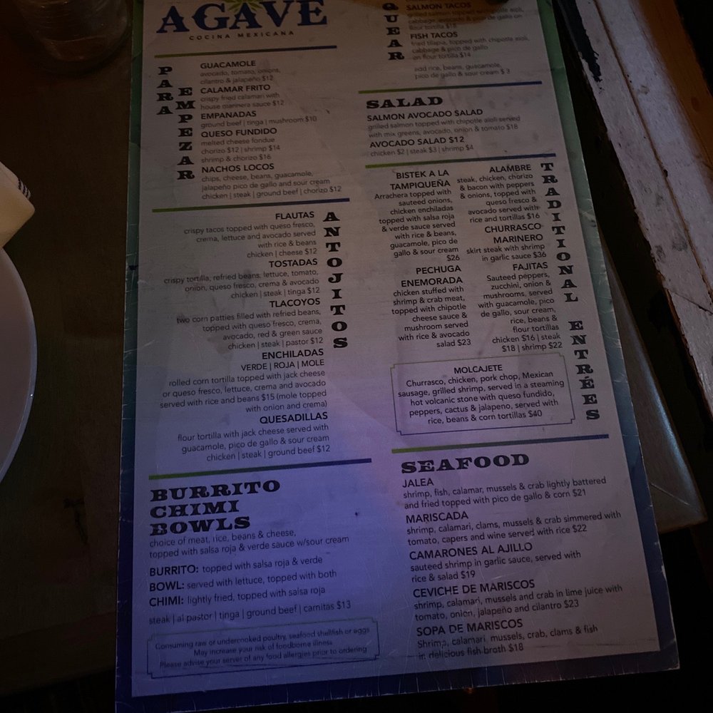 Agave Cocina Mexicana - New Mexican Cuisine Near Me - Wallington, New Jersey