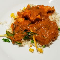 Taj - Chicken Jalfrezhi on Rice at Taj