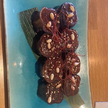 Sushi Maruyama - Japanese eggplant with homemade miso sauce - Japanese Near Me - San Mateo, California Sushi Maruyama - Japanese eggplant with homemade miso sauce - Japanese Near Me - San Mateo, California