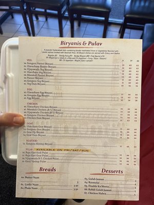 Menu photo 6 Hyderabad House Louisville, KY