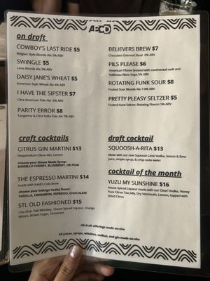 Menu photo 2 Alpha Brewing Saint Louis, MO