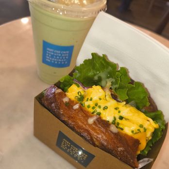 Just Cuz Cafe - Egg sandwich with avocado smoothie - Cafes Near Me - Lacey, Washington Just Cuz Cafe - Egg sandwich with avocado smoothie - Cafes Near Me - Lacey, Washington