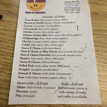 Empa Mundo - Updated menu! - Latin American Near Me - Irving, Texas Empa Mundo - Updated menu! - Latin American Near Me - Irving, Texas