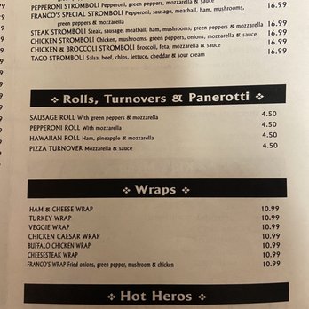 Franco’s Pizzeria  - Old prices $3 cheaper - Pizza Near Me - Hayes, Virginia