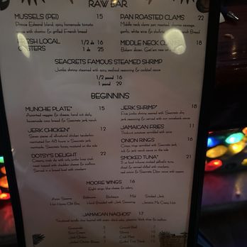 Seacrets - Menu 11/2024 - Bars Near Me - Ocean City, Maryland