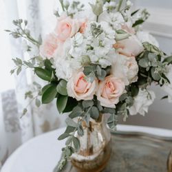 Floral Creations Florist - An airy blend of white petals with the faintest blush hues peeking.