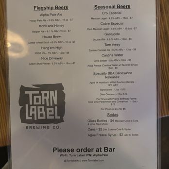 Torn Label Brewing - Torn Label beer - Breweries Near Me - Kansas City, Missouri