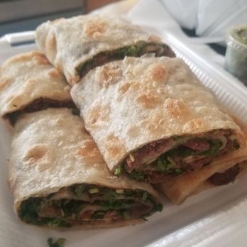 101 Noodle Express - Beef roll to go (they don't give any condiments unless you ask) - Chinese Near Me - Alhambra, California