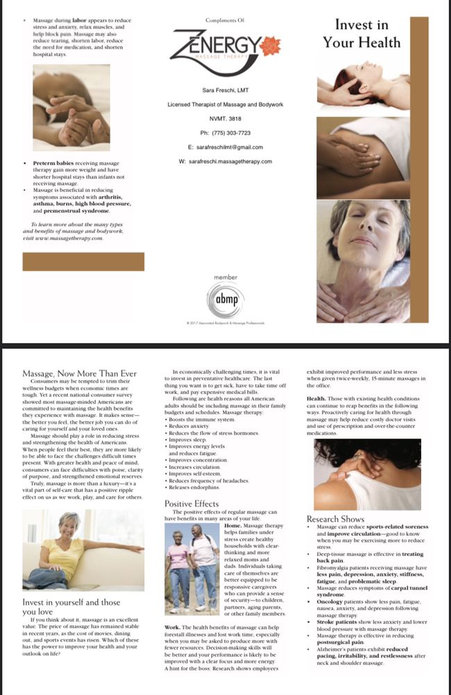 ZENERGY Massage Therapy Logo
