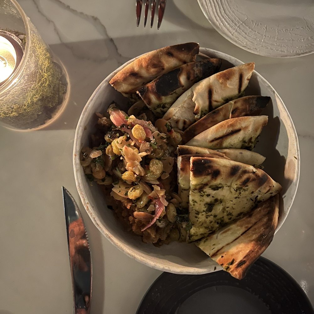 Goodale Station - Warm eggplant pita - New American Near Me - Columbus, Ohio Goodale Station - Warm eggplant pita - New American Near Me - Columbus, Ohio