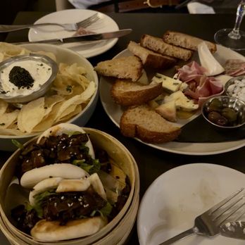 Bouzy - Caviar chips and dip, charcuterie/cheese board, and the mushroom bao - Wine Bars Near Me - Tampa, Florida Bouzy - Caviar chips and dip, charcuterie/cheese board, and the mushroom bao - Wine Bars Near Me - Tampa, Florida