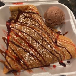Chocolate Strawberry Crepe