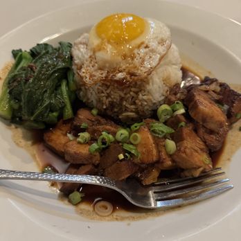 TingTing’s - black char siu rice bowl with fried egg and yu choy - Chinese Near Me - Philadelphia, Pennsylvania TingTing’s - black char siu rice bowl with fried egg and yu choy - Chinese Near Me - Philadelphia, Pennsylvania