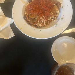 Spaghetti with sausage Spaghetti with sausage