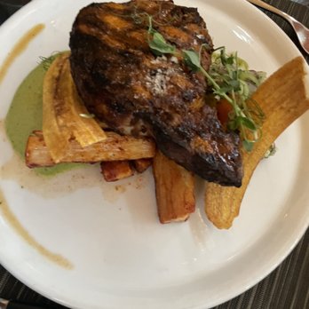 Gunther & Co - Pork chop with platinas, Yuka with salsa verde - amazing - Seafood Near Me - Baltimore, Maryland