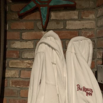 Paso Robles Inn - Robes waiting for us once we get out. - Hotels Near Me - Paso Robles, California