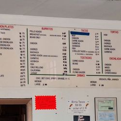Vazquez Taco Shop - Menu 4/26/24