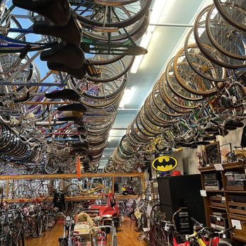 Bicycle Heaven - Icicles hanging above - Museums Near Me - Pittsburgh, Pennsylvania