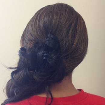 Louis Anthony Salon and Day Spa - I asked for side-swept with curls... Loved it! - Hair Salons Near Me - Mount Prospect, Illinois Louis Anthony Salon and Day Spa - I asked for side-swept with curls... Loved it! - Hair Salons Near Me - Mount Prospect, Illinois