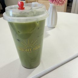 Raspberry matcha