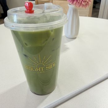 Bright Side Cafe - Raspberry matcha - Coffee & Tea Near Me - Scottsdale, Arizona