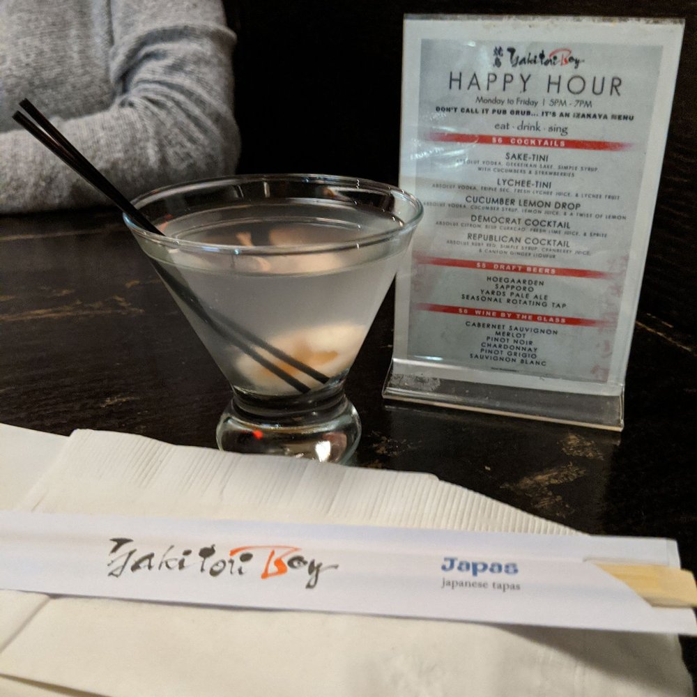 Yakitori Boy - Happy hour lycheetini - Japanese Near Me - Philadelphia, Pennsylvania