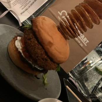 The Beast - Falafel burger (with potato chips) - New American Near Me - Las Vegas, Nevada