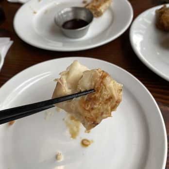 Iki Japanese Restaurant - The size of one piece of the overcooked soggy "gyozas" - more like a gyoza cut in half. - Japanese Near Me - Vancouver, British Columbia Iki Japanese Restaurant - The size of one piece of the overcooked soggy "gyozas" - more like a gyoza cut in half. - Japanese Near Me - Vancouver, British Columbia