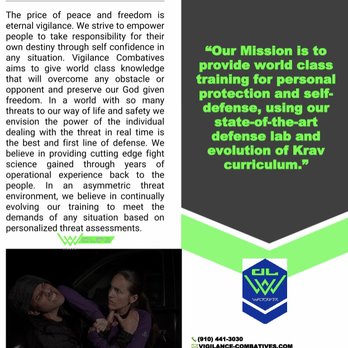 Vigilance Combatives - Self-defense Classes Near Me - Aberdeen, North Carolina