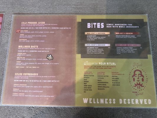 Menu photo 1 Southwest Elixirs San Antonio, TX