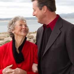 Family inHome Caregiving - Nana with Richard at Beach