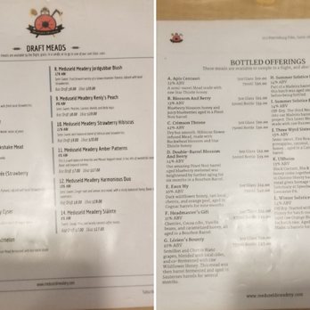 Meduseld Meadery - Menu (on 8/31/19) - Breweries Near Me - Lancaster, Pennsylvania Meduseld Meadery - Menu (on 8/31/19) - Breweries Near Me - Lancaster, Pennsylvania