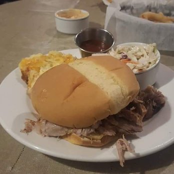 Pig and Whistle Cafe - Pulled pork sandwich special with Cole slaw & Pigtato casserole. - Cafes Near Me - Ladonia, Texas Pig and Whistle Cafe - Pulled pork sandwich special with Cole slaw & Pigtato casserole. - Cafes Near Me - Ladonia, Texas
