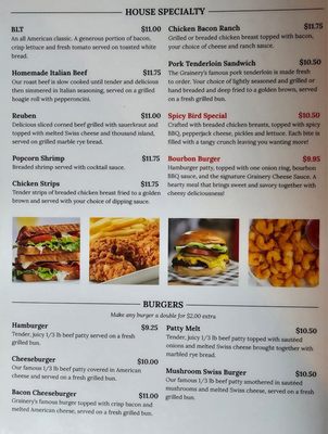 Menu photo 2 Grainery Pleasant Plains, IL
