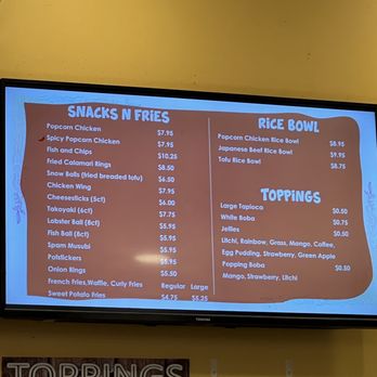 Quickly - Snack + toppings menu - Bubble Tea Near Me - Pleasanton, California Quickly - Snack + toppings menu - Bubble Tea Near Me - Pleasanton, California