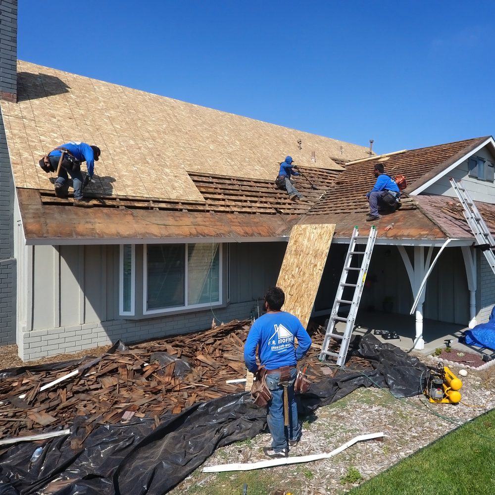 Slide of FR Roofing Services