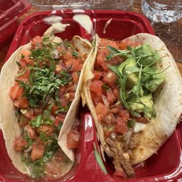 Rotisserie Chicken Taco and Slow Slow-Roasted Angus Brisket Taco Rotisserie Chicken Taco and Slow Slow-Roasted Angus Brisket Taco