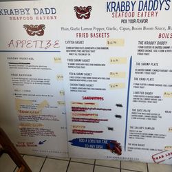 Krabby Daddy's Cape Girardeau - Menu