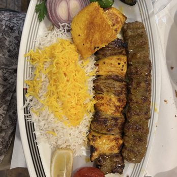 Tajrish - Minced lamb & mix chicken & lamb kebabs plate with that amazing rice!! - Persian/Iranian Near Me - London, XGL