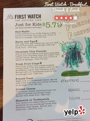 Menu photo 8 First Watch Scottsdale, AZ