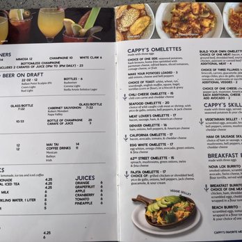 Cappys Cafe - Menu - Breakfast & Brunch Near Me - Newport Beach, California