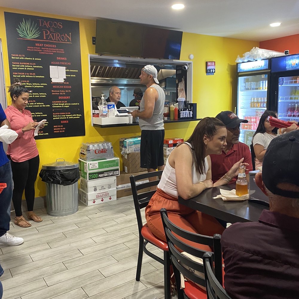 Tacos El Patrón - The menu, counter and gentleman taking someone's order. Overall small but yummy place! - Mexican Near Me - Wesley Chapel , Florida Tacos El Patrón - The menu, counter and gentleman taking someone's order. Overall small but yummy place! - Mexican Near Me - Wesley Chapel , Florida