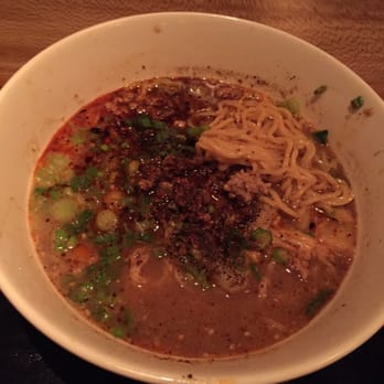 RAMEN-SAN - Spicy miso ramen. They use Szechuan pepper corn, which I believe to overpower the ramen. - Ramen Near Me - Chicago, Illinois