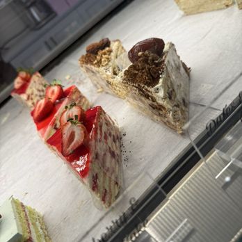 Crumbles Patisserie - Strawberry honey cake? Never seen that before! - Desserts Near Me - Glendale, California