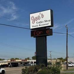 Joe's Coffee Shop - Outdoor sign