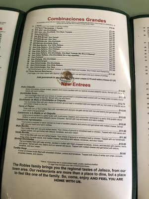 Menu photo 5 El Rinconcito Bellingham, WA