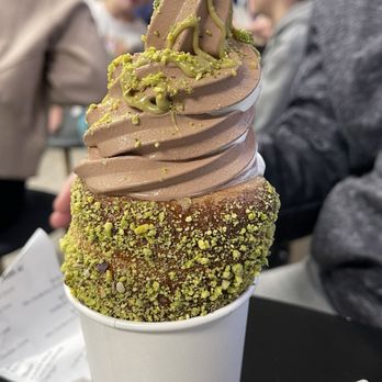 Twisted Rolls Chimney Cake - Pistachio - Ice Cream & Frozen Yogurt Near Me - Ballwin, Missouri Twisted Rolls Chimney Cake - Pistachio - Ice Cream & Frozen Yogurt Near Me - Ballwin, Missouri