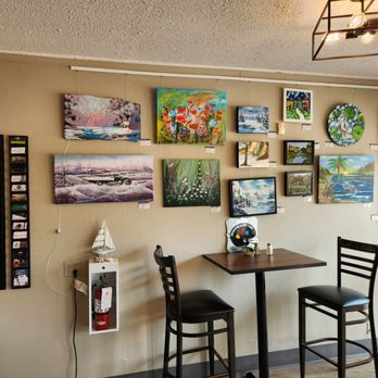 Higher Grounds Espresso Bar - The locals sell paintings in Higher Grounds. - Coffee & Tea Near Me - Morinville, Alberta Higher Grounds Espresso Bar - The locals sell paintings in Higher Grounds. - Coffee & Tea Near Me - Morinville, Alberta